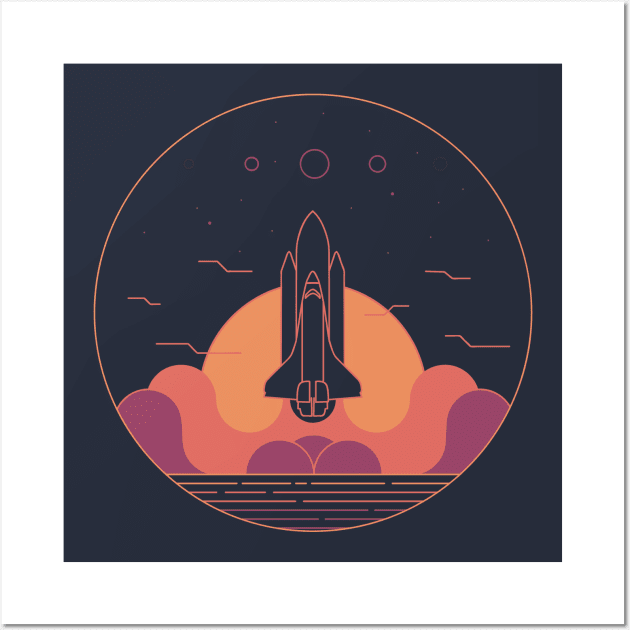 Exploring Space Wall Art by rmtees